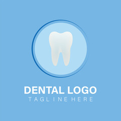 Dental care clinic logo, vector illustration.