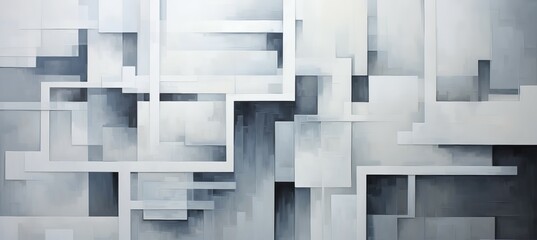 Abstract minimalist geometric background. Generative AI technology.