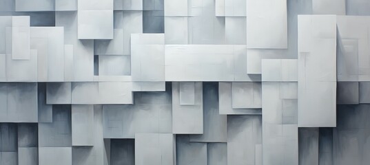 Abstract rectangle cube minimalist geometric. Generative AI technology.