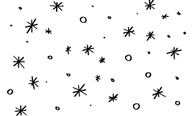 snowflake texture hand drawn