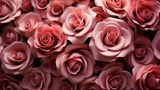 Pink roses background photo