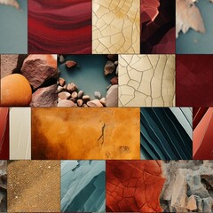 Detailed photograph of Collage art texture,seamless image