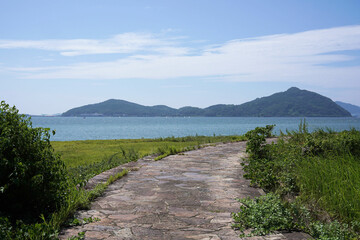 能古島から見た今津方面