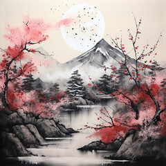 Essence of Zen Japanese Hand-Drawn Art