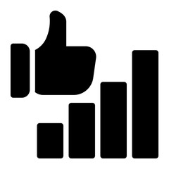thumbs up glyph icon