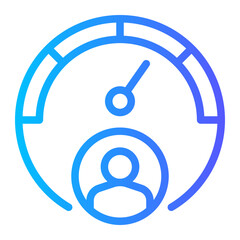 speedometer gradient icon