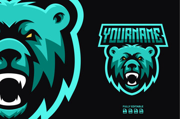 Bear Mascot Logo