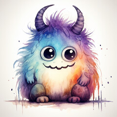 Obraz premium Little Monster Illustration Imaginative Friend