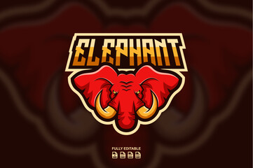 Elephant Mascot Logo