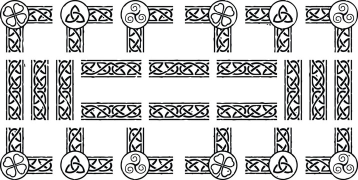 Seamless Celtic Frame Border Pattern
