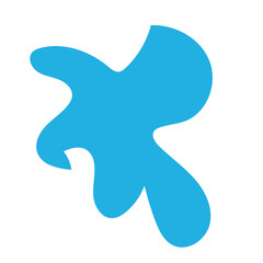 Muted blue abstract shapes vector 