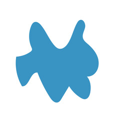 Muted blue abstract shapes vector 