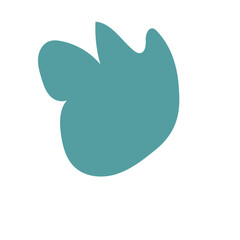 Muted blue abstract shapes vector 