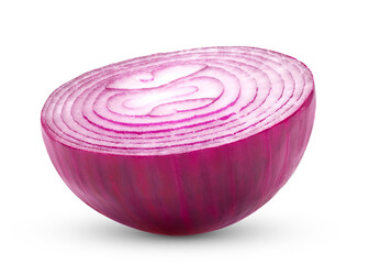 Red onion isolated on transparent png