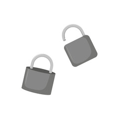 illustration of iron padlock