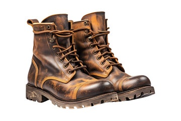 Leather Boots Studio Shot