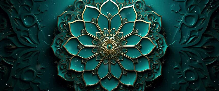 Anamorphic video ramadan Kareem, eid al-fitr, and eid al-adha graphic animation, loopable Islamic design.