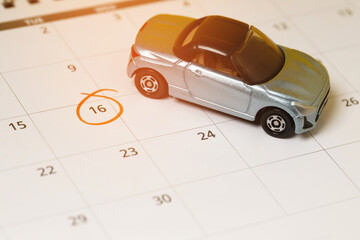 Calendar and car insurance premium payment appointments