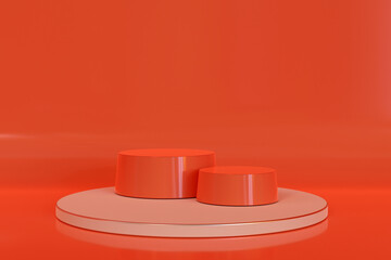 luxury podium 3d illustration showcase background for presentation product