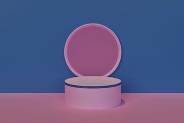 luxury podium 3d illustration showcase background for presentation product