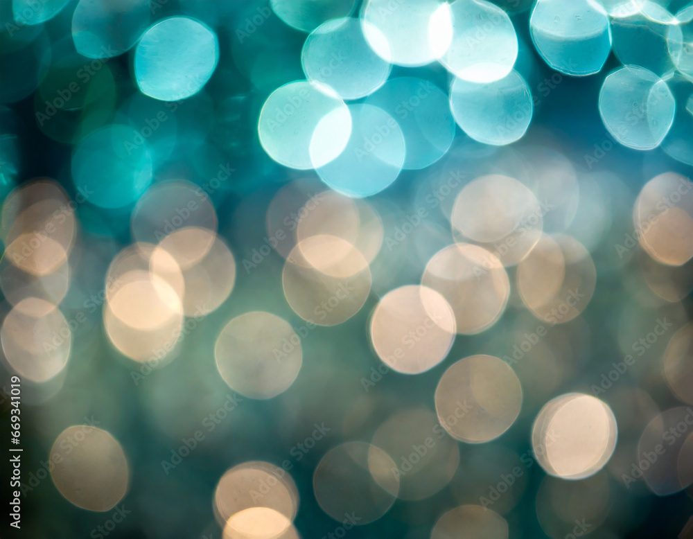 Poster abstract background of soft focus bokeh lights