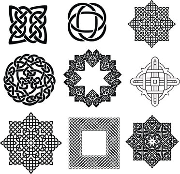 Collection of vector celtic symbols