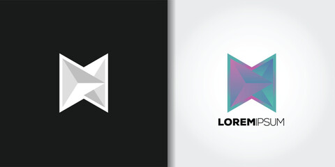 abstract diamond logo