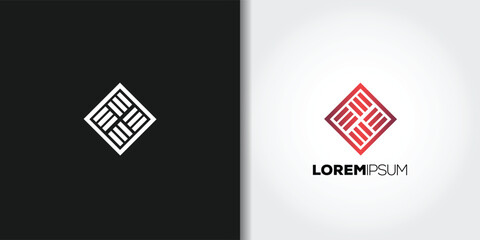 square motif logo - obrazy, fototapety, plakaty