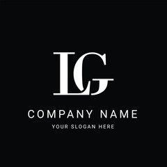 LG Letter Initial Logo Design Template Vector Illustration