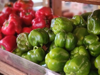 red and green peppers