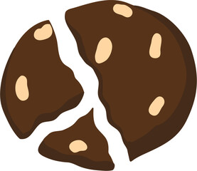 bitten cookie clipart