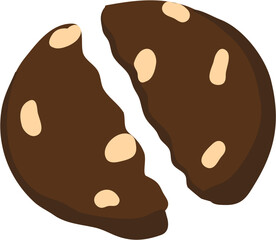 bitten cookie clipart