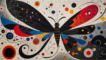 background with butterflies