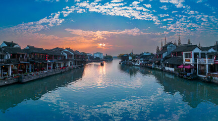 The ancient town of Zhujiajiao, Shanghai, China