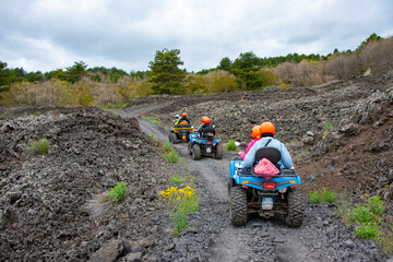 Quad Biking on Mount Etna - Italy © Adwo