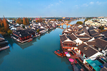 The ancient town of Zhujiajiao, Shanghai, China