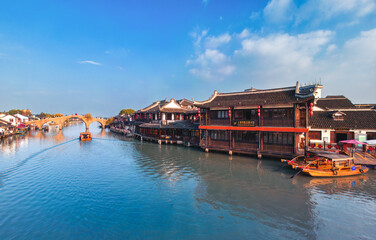 Fototapeta premium The ancient town of Zhujiajiao, Shanghai, China