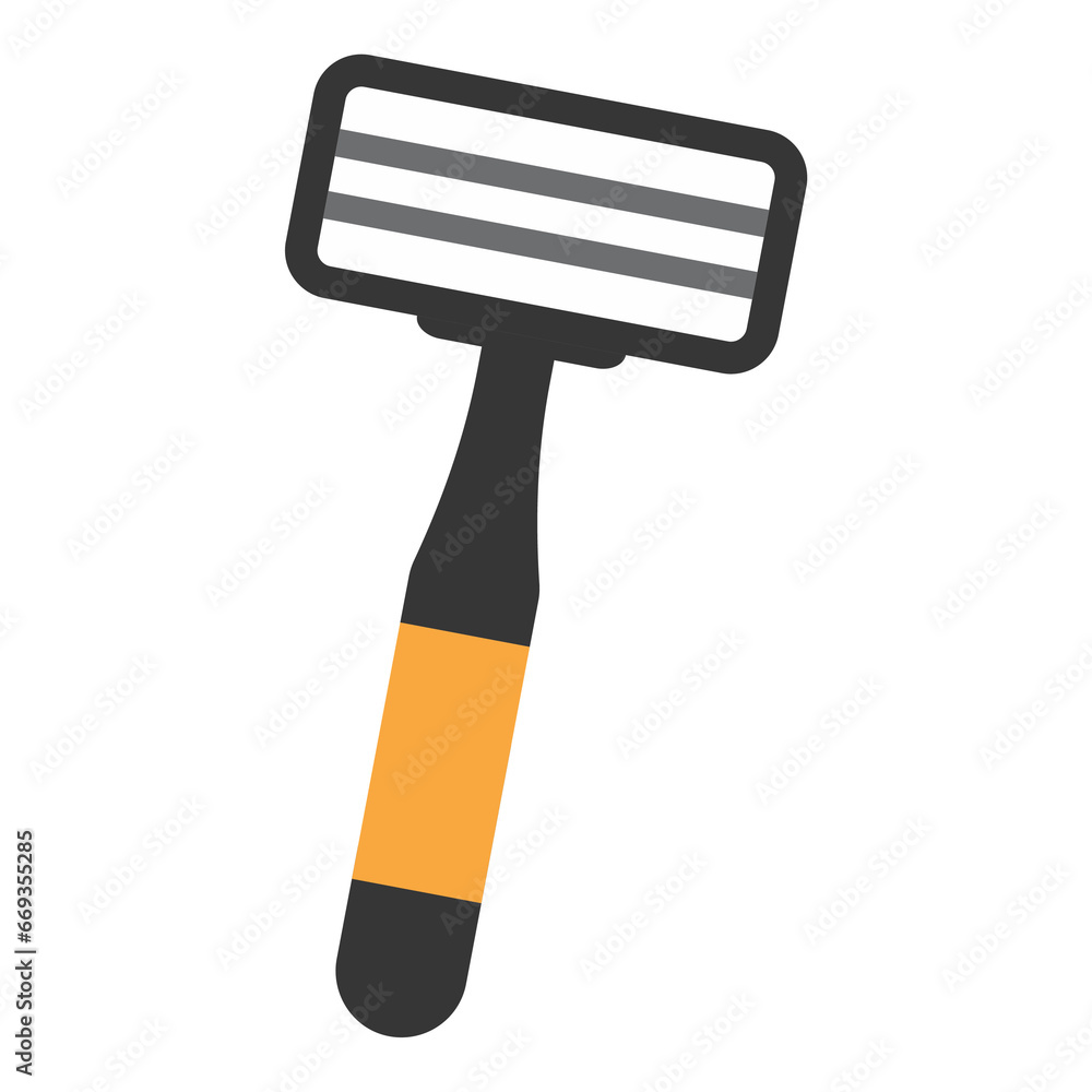 Poster vector illustration of shaver. colored vector for website design .simple design on transparent backg