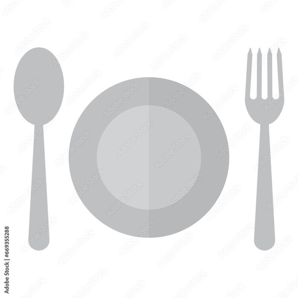 Aufkleber vector illustration of flatware. colored vector for website design .simple design on transparent bac