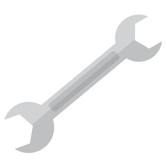 Vector illustration of wrench. Colored vector for website design .Simple design on transparent background (PNG).