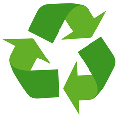 Obraz premium Vector illustration of recycle. Colored vector for website design .Simple design on transparent background (PNG).