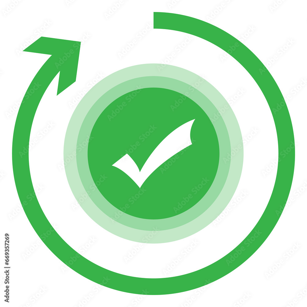 Poster vector illustration of approval is repeated icon sign and symbol. colored icons for website design .