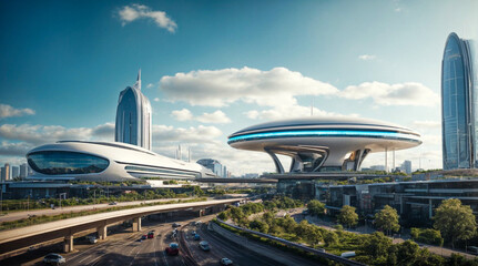 Futuristic Architectural Marvels and Eco-Energy Roads