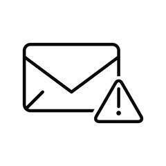 Email mail error vector icon