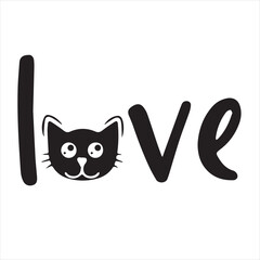 love cat background inspirational positive quotes, motivational, typography, lettering design