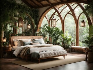 Nature style bedroom
