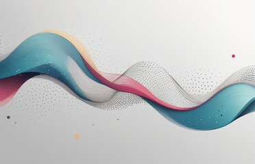 Fototapeta premium abstract background with waves