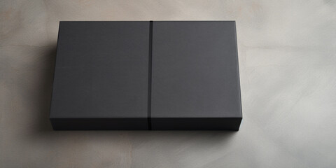Black HardcoBlack Hardcover Book Mock-Up - Opened Outside. Wall very Book Mock-Up  Opened Outside .AI Generative