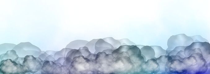 Vector isolated smoke PNG. White smoke texture on a transparent  background. Special effect of steam, smoke, fog, clouds.
