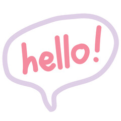 Speech Bubble Talk White background